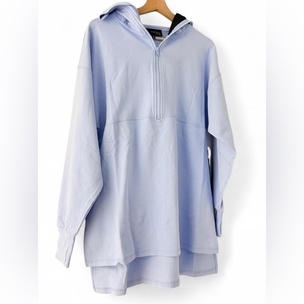 Light Blue Hooded Pullover